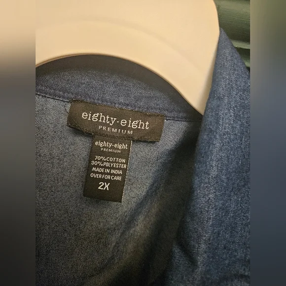 Eighty Eight Premium Blue Denim Top - Picture 2 of 4